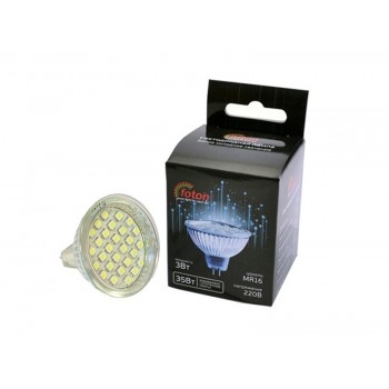 Светодиодная лампа MR16 3W 220V 28pcs smd3528